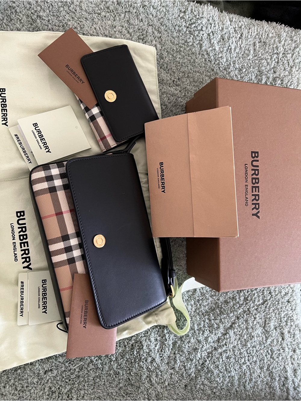 Burberry Crossbody & Matching Wallet! Brand New…Never Worn!!
